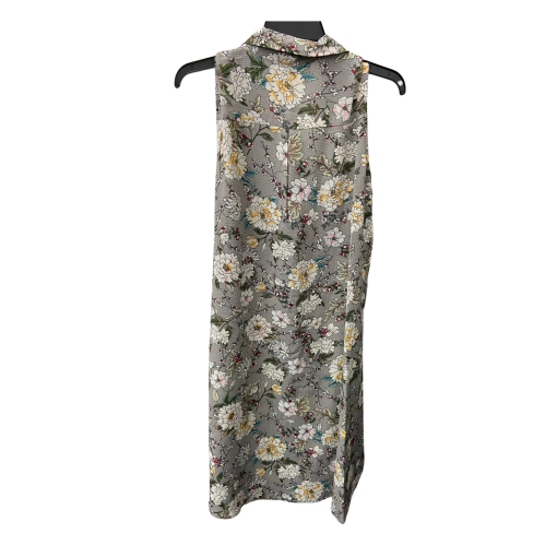 BCBG Max Azria Floral Sleeveless Maxi Dress Gray M - Women's Dresses - Image 2