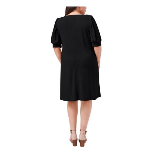 MSK Plus Womens Puff Sleeve Knee-Length Sheath Dress size 1X - Image 2