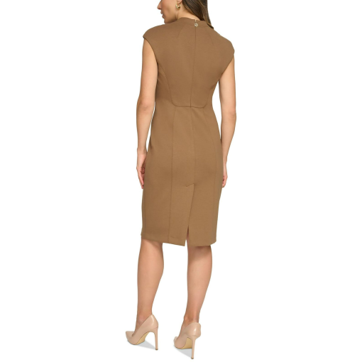 Tommy Hilfiger Women's V-Neck Sheath Dress - Hazelnut 8 - Image 2