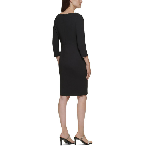 Calvin Klein Petites Womens Bow Neck Mini Sheath Dress 8P - Image 2