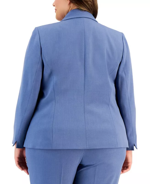 KASPER Plus Size Blue Blazer Suit for Women - Workwear - Image 2