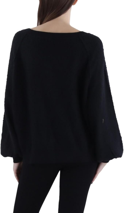 CeCe Womens Embroidered Ribbed Trim Pullover size L - Image 2