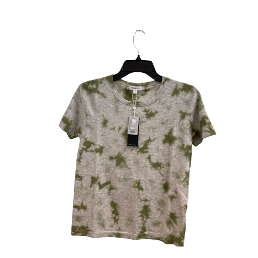 Minnie Rose Tie Dye Tee Shirt - Olive Green - Size M - Women's Tops