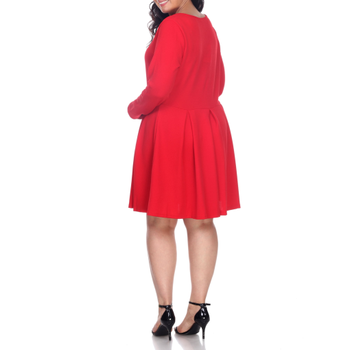 White Mark Plus Size Jenara Dress - Red - 3X - Image 2