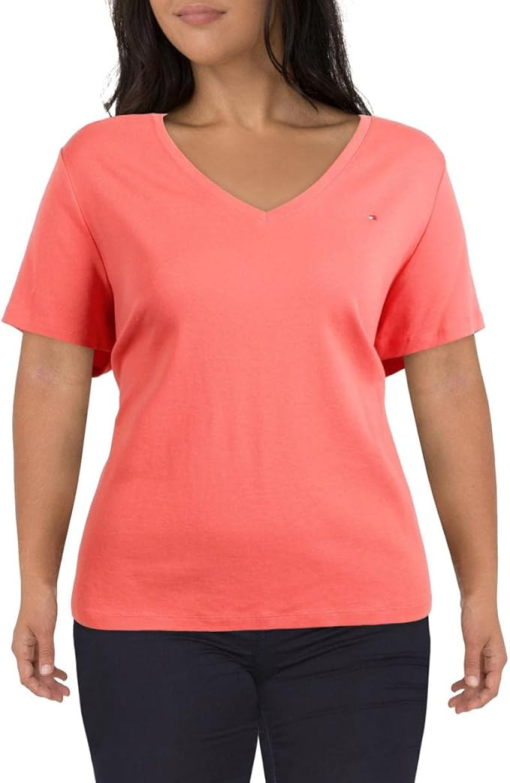 Tommy Hilfiger Plus Size Cotton V-Neck T-Shirt 3X - Image 2