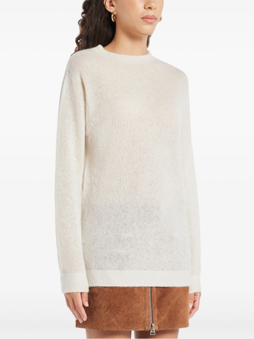 Dkny Tape Yarn Sweater - Ivory size:XL