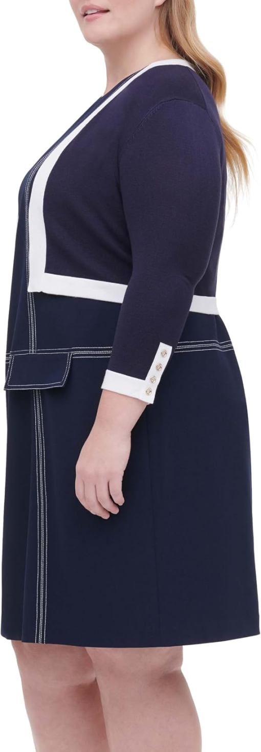 Tommy Hilfiger Plus Navy Dress 3X - Women's Dresses - Image 3