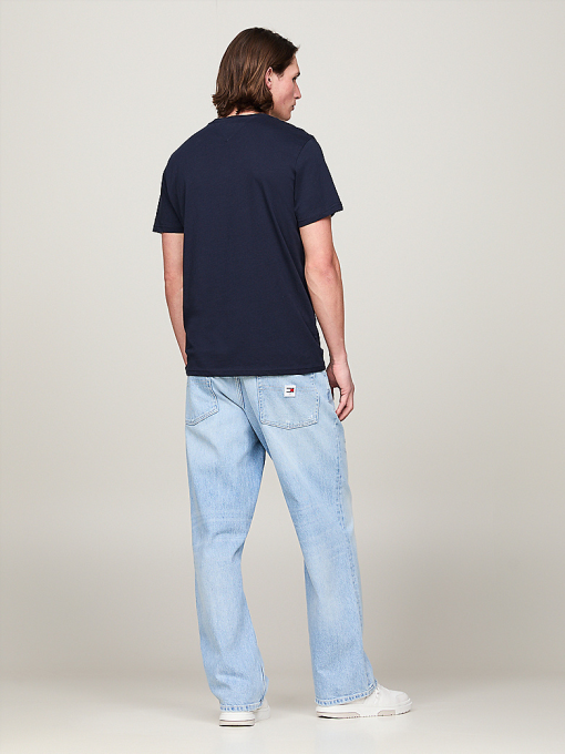 TOMMY JEANS T-SHIRT BLUE L/G - Image 2