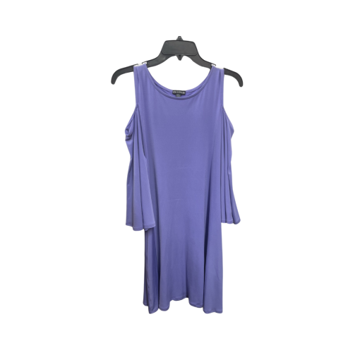 NINA LEONARD DRESS WOMEN PURPLE M