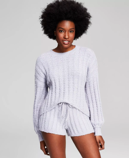 And Now This Women's Cable-Knit Sweater pikeperch L