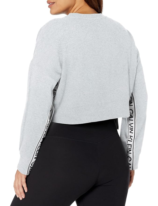 Calvin Klein Performance Gray Crop Sweatshirt - XL - Activewear - Image 2