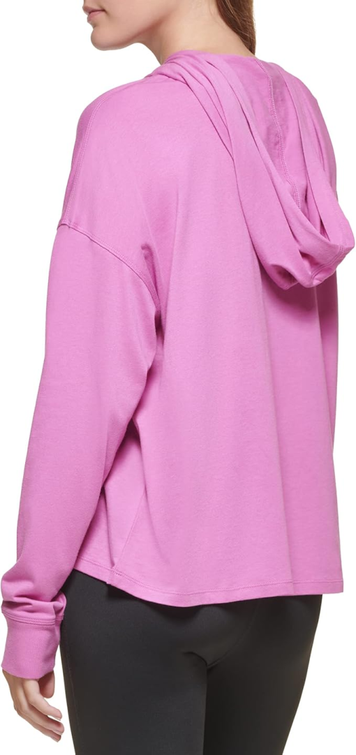 Calvin Klein Performance Outline Logo Hoodie Top pink L - Image 2