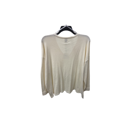 Anne Klein Plus Size Cotton Cashmere Sweater - Anne White 3X - Image 2