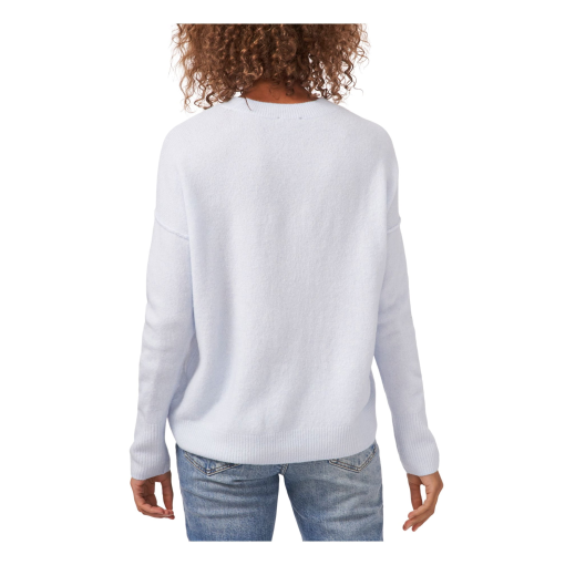 VINCE CAMUTO Womens Vince Camuto Solid Long Sleeve Crewneck Pullover Blue L - Image 2