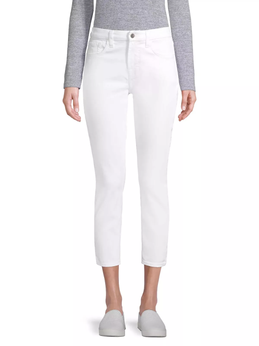 Women's Crop Sculpting Skinny Jeans - White Fashion - Size 26