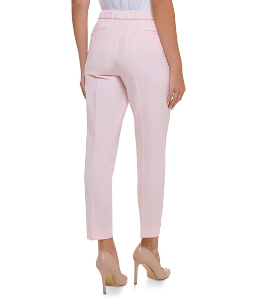 Tommy Hilfiger Women's Flat Front Ankle Pants, Pink, 2 - Image 2