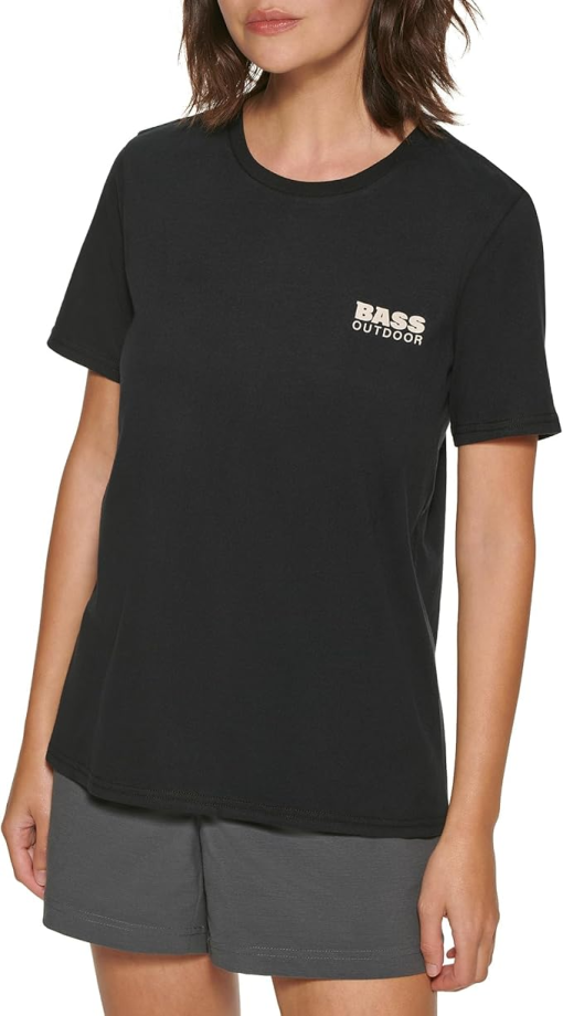 BASS OUTDOOR T-SHIRT BLACK XS