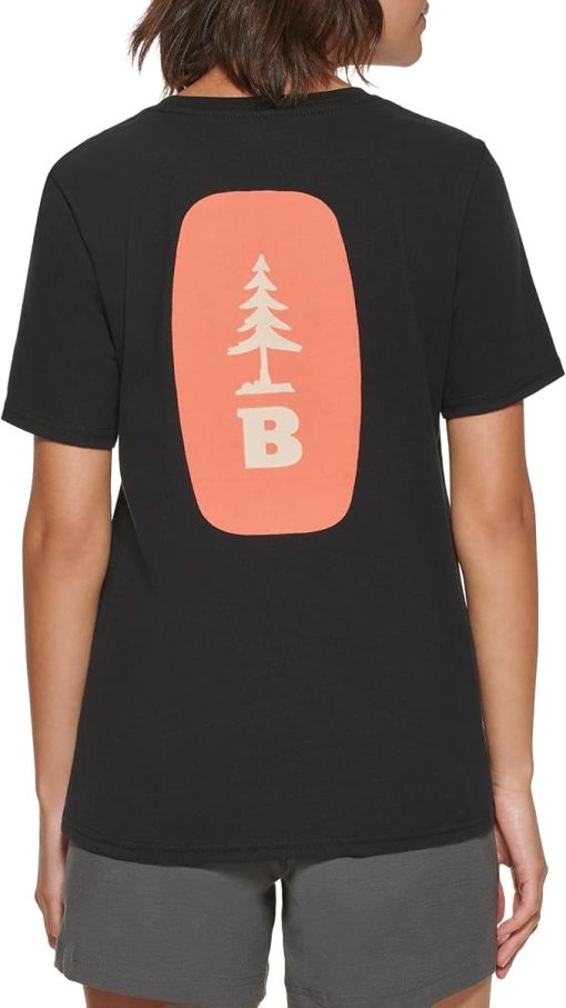 Bass Outdoor Cotton B with Tree-Graphic T-Shirt S - Image 2