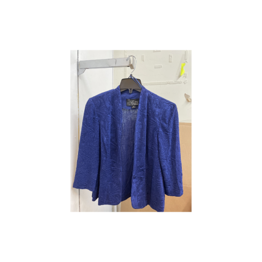 Alex Evenings Blue Petite Blazer 10P | Women's Jacket