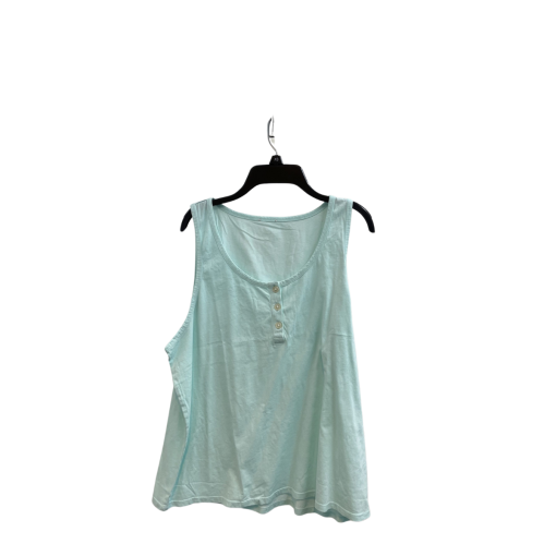 J.Crew Henley Tank Top - Mint Green, Size M - Women's Tops