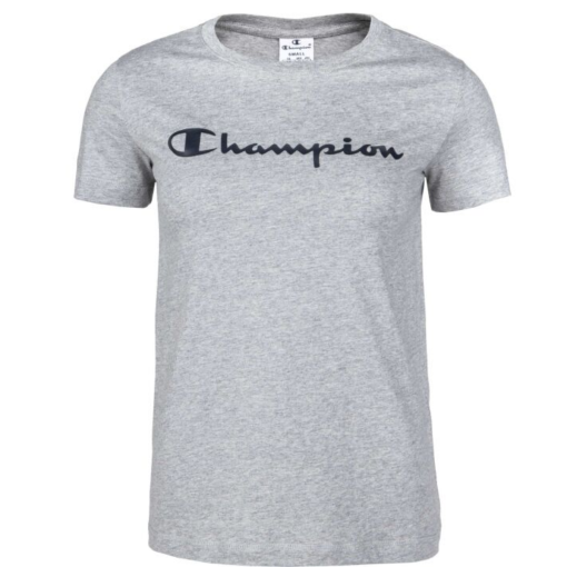 Champion Women's Gray T-Shirt - Small - Crew Neck Tee