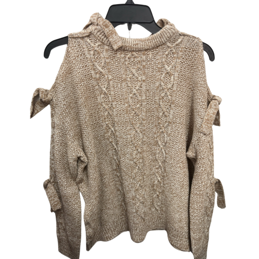 Project Naadam Beige XS Cold Shoulder Sweater - Women's Knitwear - Image 2