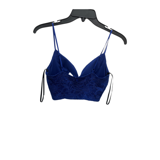 B.Darlin Blue Lace Crop Top - Size 3/4 - Party Top - Image 2