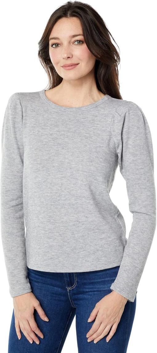 1.STATE Gray Puff Sleeve Sweater - XXL - Women's Knit Top