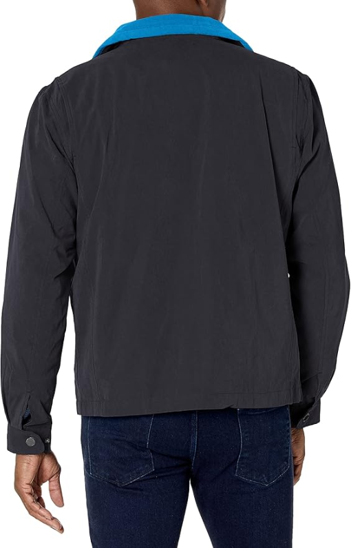 London Fog Men's Navy Microfiber Jacket - Small - Bomber Jacket - Image 2