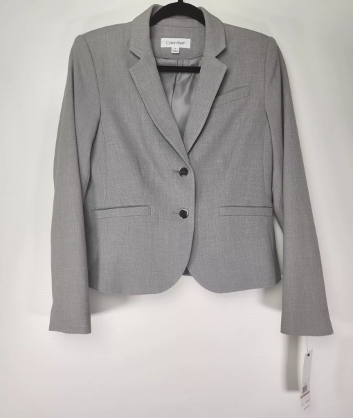 Calvin Klein Gray Blazer Women's Size 0 - Work Jacket