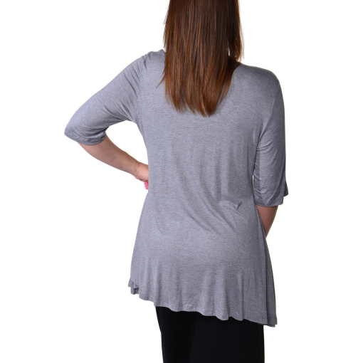 24seven Gray Tunic Top Plus Size 2X - Women's Blouses & Shirts - Image 2