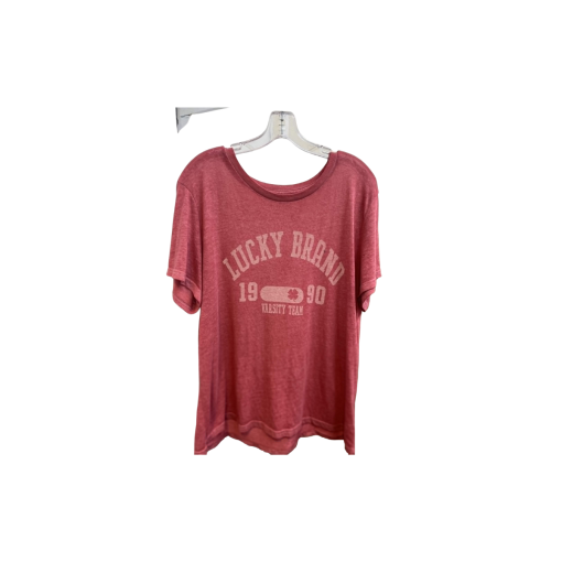 Lucky Brand Red Varsity Tee XL - Women's T-Shirt