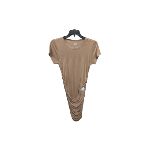 DKNY Tan Ruched Maternity Dress S/P - Women's Clothing