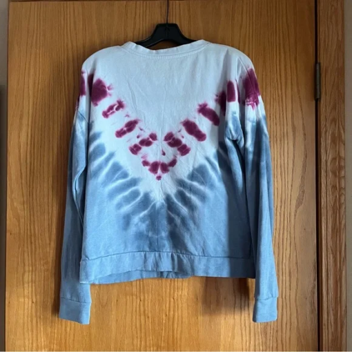 Marc New York Chevron Tie Dyed Sweatshirt blue S - Image 2