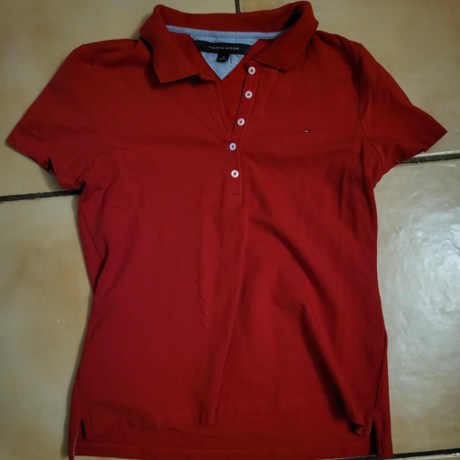 TOMMY HILFIGER T-SHIRT RED XXS