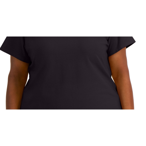 Anne Klein Plus Size Scalloped T-Shirt navy 3X - Image 2