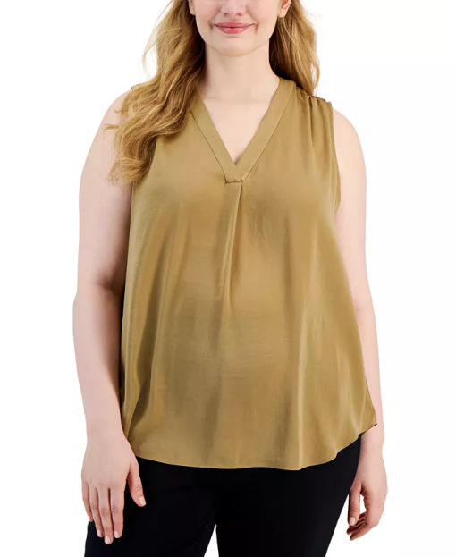 Alfani Plus Size V-Neck Top, Created for Macy's Size:3X