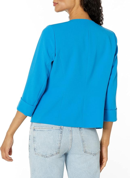 Le Suit Plus Size Blue Blazer Jacket - Women's Workwear - Image 2