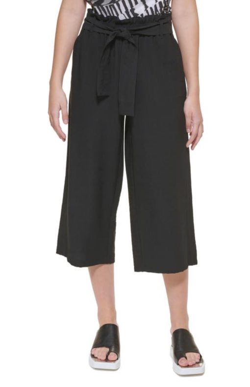 Dkny Women's Cropped Wide-Leg Pants L