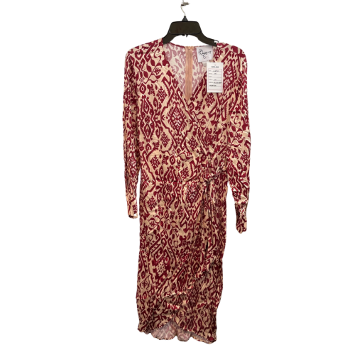 Sam Edelman Red Print Midi Wrap Dress - No Size - Women's Dress