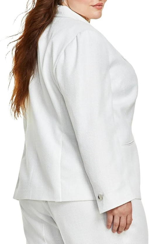 Anne Klein Plus White Blazer 24W - Women's Suit Jacket - Image 2