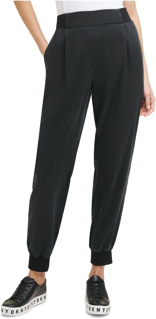 DKNY Black Jogger Pants - Women's XL - Casual Pants