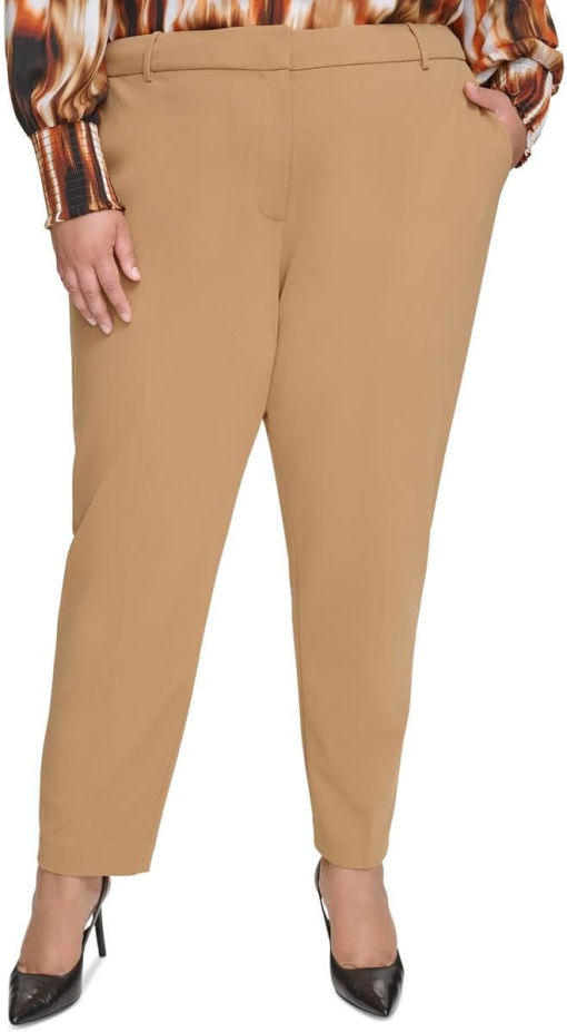 Calvin Klein Plus Khaki Ankle Pants - Women's Size 22W - Work Pants