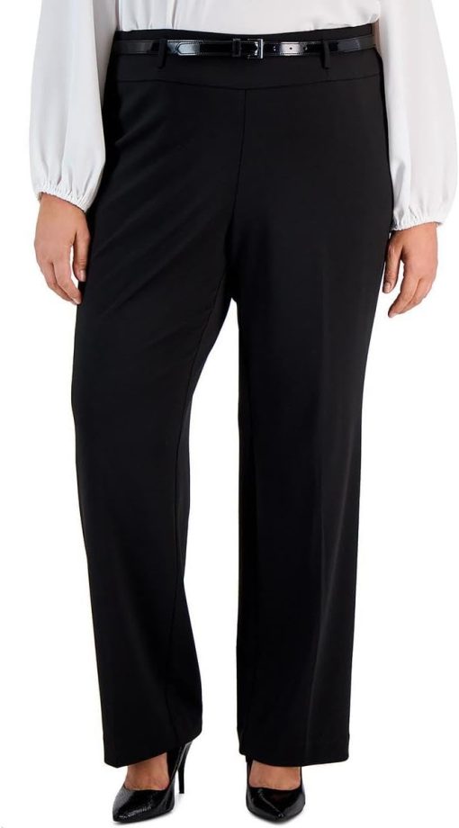 KASPER Plus Black Bootcut Dress Pants - Plus Size Workwear