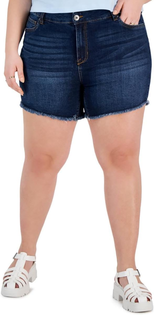 Sugar Plus Size Dark Wash Denim Shorts - Size 18 - Women's Shorts