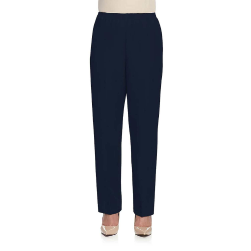 Alfred Dunner Navy Pull-On Pants - Women's Size 14 - Casual Pants