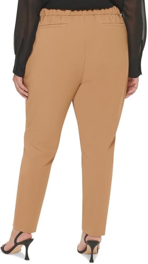 Alfred Dunner Tan Petite Pants - Straight Leg Trousers - 14P - Women's - Image 2