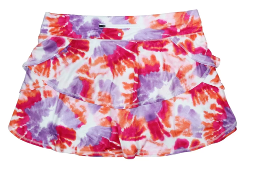 Ideology Plus Size Tie Dye Skort - Red/Purple - 3X - Activewear - Image 2