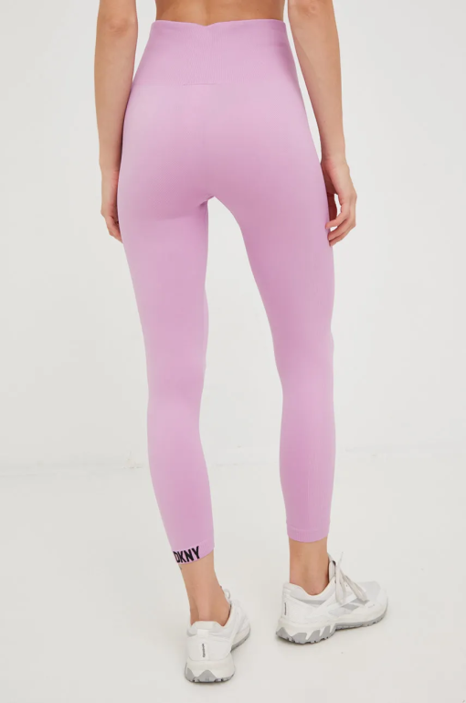 DKNY Sport Seamless Leggings - Lavender XS - Women's Workout Pants - Image 2