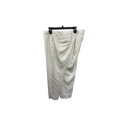 DKNY Essex Ankle Pants 16P White Pinstripe Women's Trousers - Image 2